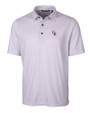 Colorado Rockies Cutter & Buck Pike Double Dot Print Stretch Mens Polo College Purple Mannequin
