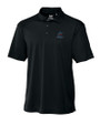 Miami Marlins Cutter & Buck Genre Textured Solid Mens Polo Black Mannequin