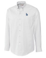 Los Angeles Dodgers Cutter & Buck Epic Easy Care Nailshead Mens Long Sleeve Dress Shirt White Mannequin