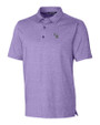 Colorado Rockies Cutter & Buck Forge Heathered Stretch Mens Polo College Purple Heather Mannequin