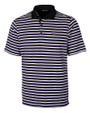 Colorado Rockies Cutter & Buck Mens Forge Polo Multi Stripe College Purple Mannequin