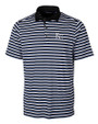 Kansas City Royals Cutter & Buck Mens Forge Polo Multi Stripe Tour Blue Mannequin