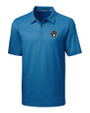 Milwaukee Brewers Cutter & Buck Pike Mini Pennant Print Stretch Mens Big and Tall Polo Liberty Navy Mannequin