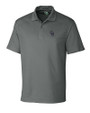 Colorado Rockies Cutter & Buck CB Drytec Genre Textured Solid Mens Big and Tall Polo Elemental Grey Mannequin