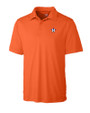 Houston Astros Cutter & Buck Northgate CB DryTec Short Sleeve Big & Tall Polo College Orange Mannequin
