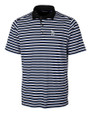 Los Angeles Dodgers Cutter & Buck Big & Tall Forge Polo Multi Stripe Tour Blue Mannequin