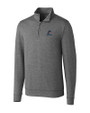 Miami Marlins Cutter & Buck Shoreline Heathered Quarter Zip Mens Big and Tall Pullover Charcoal Heather Mannequin