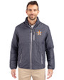 Houston Astros Cutter & Buck Rainier PrimaLoft®  Mens Big and Tall Eco Insulated Puffer Jacket Anthracite Melange Front