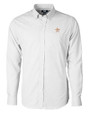 Houston Astros Cutter & Buck Versatech Tattersall Stretch Mens Big and Tall Dress Shirt Charcoal Mannequin