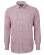 Houston Astros Cutter & Buck Versatech Multi Check Stretch Mens Big and Tall Long Sleeve Dress Shirt College Orange Mannequin