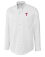 Philadelphia Phillies Cutter & Buck Epic Easy Care Nailshead Mens Big and Tall Long Sleeve Dress Shirt White Mannequin