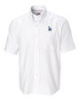Los Angeles Dodgers Cutter & Buck Epic Easy Care Nailshead Mens Big and Tall Short Sleeve Dress Shirt White Mannequin