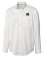Milwaukee Brewers Cutter & Buck Epic Easy Care Fine Twill Mens Big and Tall Dress Shirt White Mannequin