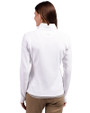Athletics Cutter & Buck Traverse Stretch Eco Quarter Zip Womens Pullover White Back
