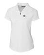 New York Yankees Cutter & Buck Forge Stretch Womens Short Sleeve Polo White Mannequin