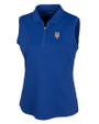 New York Mets Cutter & Buck Forge Stretch Womens Sleeveless Polo Tour Blue Mannequin