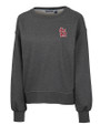 St. Louis Cardinals- Cutter & Buck Saturday Cotton Blend Womens Crew Neck Sweatshirt Charcoal Heather Mannequin