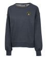 Milwaukee Brewers Cutter & Buck Saturday Cotton Blend Womens Crew Neck Sweatshirt Navy Blue Heather Mannequin