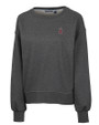 Los Angeles Angels Cutter & Buck Saturday Cotton Blend Womens Crew Neck Sweatshirt Charcoal Heather Mannequin