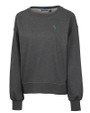 Seattle Mariners Cutter & Buck Saturday Cotton Blend Womens Crew Neck Sweatshirt Charcoal Heather Mannequin