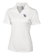 Tampa Bay Rays Cutter & Buck Genre Textured Solid Womens Polo White Mannequin