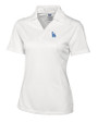 Los Angeles Dodgers Cutter & Buck Genre Textured Solid Womens Polo White Mannequin