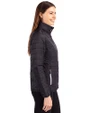 San Francisco Giants Cutter & Buck Rainier PrimaLoft®  Womens Eco Insulated Full Zip Puffer Jacket Black Side