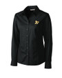 Athletics Cutter & Buck Epic Easy Care Fine Twill Womens Long Sleeve Dress Shirt Black Mannequin