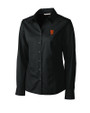 San Francisco Giants Cutter & Buck Epic Easy Care Fine Twill Womens Long Sleeve Dress Shirt Black Mannequin