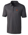 San Francisco Giants Cutter & Buck Pike Mini Pennant Print Stretch Mens Polo Black Mannequin