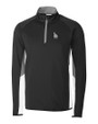 Los Angeles Dodgers Cutter & Buck Traverse Colorblock Stretch Quarter Zip Mens Pullover Black Mannequin