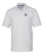 San Diego Padres Cutter & Buck Pike Double Dot Print Stretch Mens Polo White Mannequin