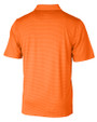 New York Mets Cutter & Buck Forge Pencil Stripe Stretch Mens Polo Orange Burst Mannequin Back