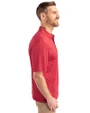St. Louis Cardinals- Cutter & Buck Forge Pencil Stripe Stretch Mens Polo Cardinal Red Side