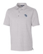 Tampa Bay Rays Cutter & Buck Forge Heathered Stretch Mens Polo Polished Heather Mannequin
