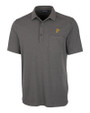 Pittsburgh Pirates Cutter & Buck Advantage Tri-Blend Jersey Mens Pocket Polo Elemental Grey Heather Mannequin