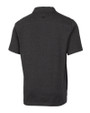 Los Angeles Dodgers Cutter & Buck Advantage Tri-Blend Jersey Mens Pocket Polo Black Heather Mannequin Back