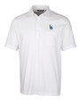 Los Angeles Dodgers Cutter & Buck Advantage Tri-Blend Jersey Mens Pocket Polo White Mannequin