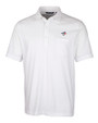Toronto Blue Jays Cutter & Buck Advantage Tri-Blend Jersey Mens Pocket Polo White Mannequin