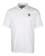 San Diego Padres Cutter & Buck Advantage Tri-Blend Jersey Mens Pocket Polo White Mannequin