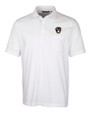 Milwaukee Brewers Cutter & Buck Advantage Tri-Blend Jersey Mens Pocket Polo White Mannequin