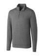 Seattle Mariners Cutter & Buck Shoreline Heathered Quarter Zip Mens Pullover Charcoal Heather Mannequin