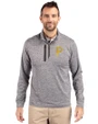 Pittsburgh Pirates Cutter & Buck Stealth Heathered Mens Quarter Zip Elemental Grey Front
