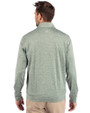 Athletics Cutter & Buck Stealth Heathered Quarter Zip Mens Pullover Hunter Green Back