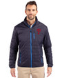 Philadelphia Phillies Cutter & Buck Rainier PrimaLoft® Mens Eco Insulated Full Zip Puffer Jacket Dark Navy Front