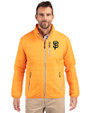 San Francisco Giants Cutter & Buck Rainier PrimaLoft® Mens Eco Insulated Full Zip Puffer Jacket Satsuma Front