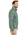 Athletics Cutter & Buck Rainier PrimaLoft® Mens Eco Insulated Full Zip Puffer Jacket Hunter Melange Side