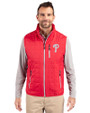 Philadelphia Phillies Cutter & Buck Rainier PrimaLoft® Mens Eco Insulated Full Zip Puffer Vest Red Front