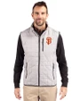 San Francisco Giants Cutter & Buck Rainier PrimaLoft® Mens Eco Insulated Full Zip Puffer Vest Polished Medium Gray Front