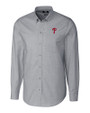 Philadelphia Phillies Cutter & Buck Stretch Oxford Mens Long Sleeve Dress Shirt Charcoal Mannequin